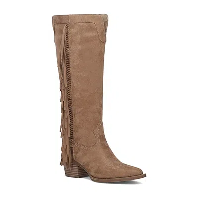 Frye And Co Womens Theodora Stacked Heel Cowboy Boots In Brown