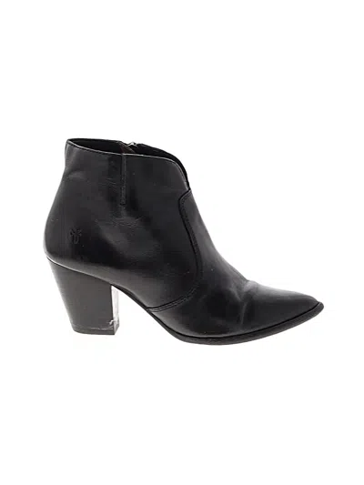 Pre-owned Frye Ankle Boots In Black