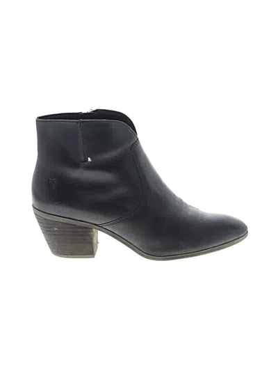 Pre-owned Frye Ankle Boots In Black