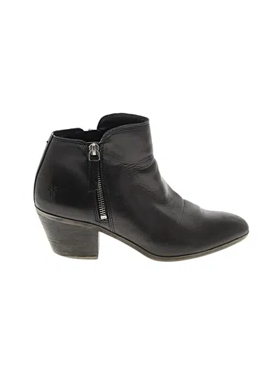 Pre-owned Frye Ankle Boots In Black