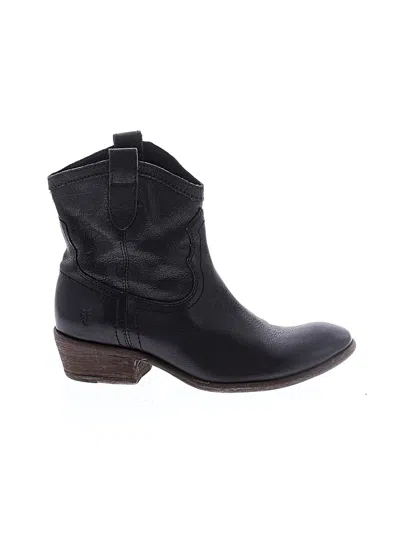 Pre-owned Frye Ankle Boots In Black