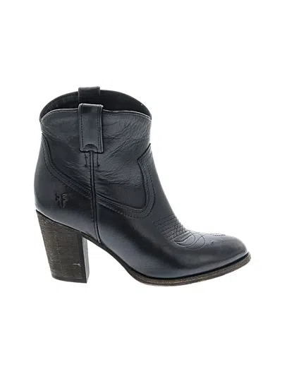Pre-owned Frye Ankle Boots In Black