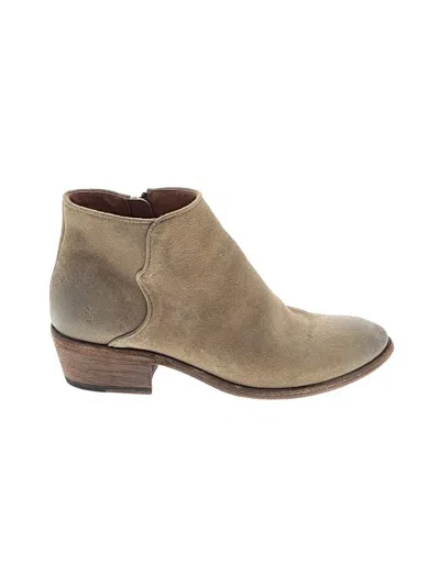 Pre-owned Frye Ankle Boots In Brown