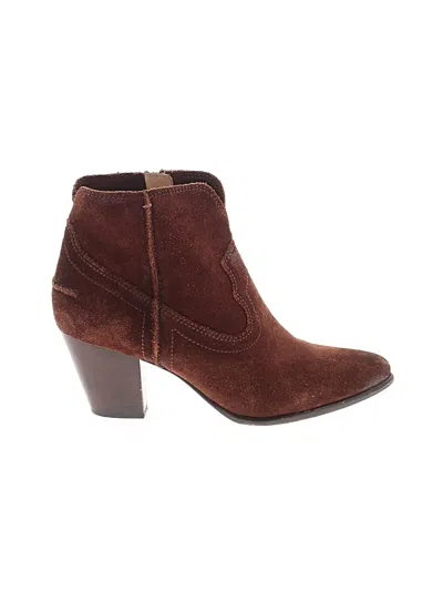 Pre-owned Frye Ankle Boots In Brown