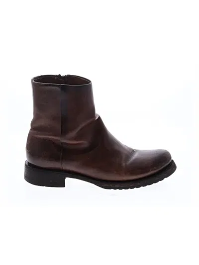 Pre-owned Frye Ankle Boots In Brown