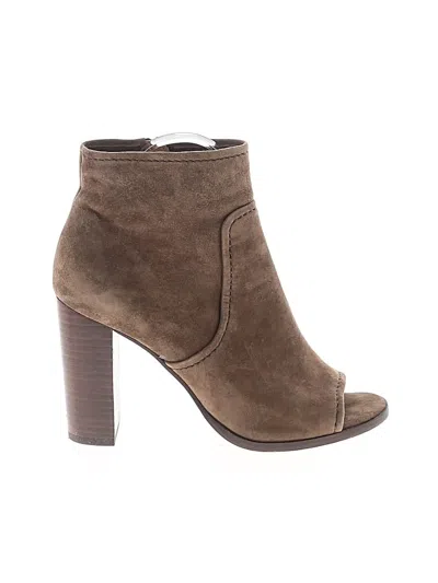 Pre-owned Frye Ankle Boots In Brown