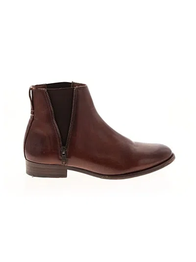 Pre-owned Frye Ankle Boots In Brown