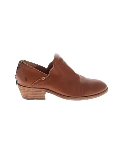 Pre-owned Frye Ankle Boots In Brown
