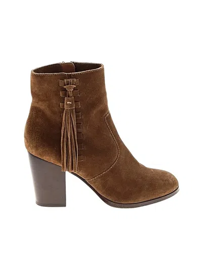 Pre-owned Frye Ankle Boots In Brown