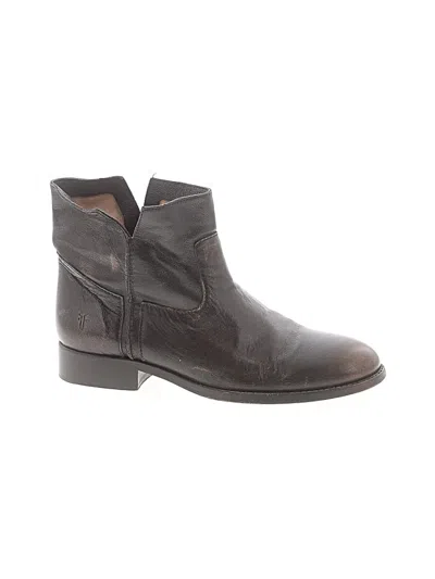 Pre-owned Frye Ankle Boots In Brown