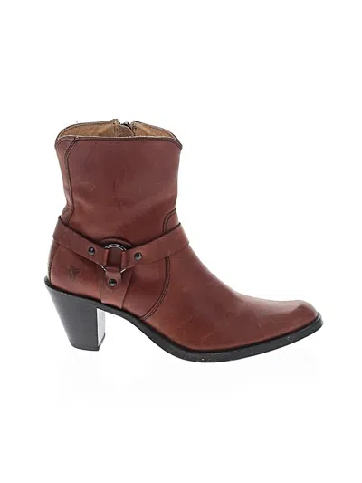 Pre-owned Frye Ankle Boots In Brown