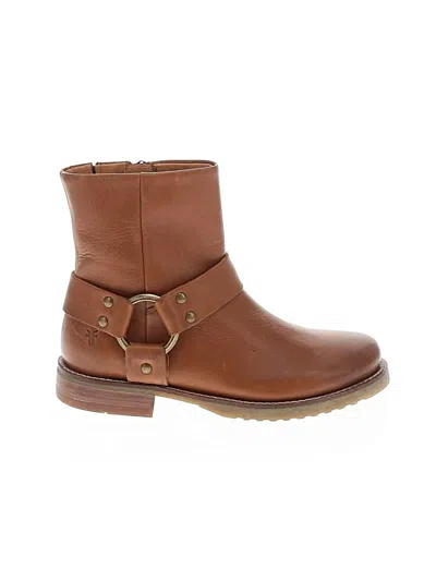 Pre-owned Frye Ankle Boots In Brown