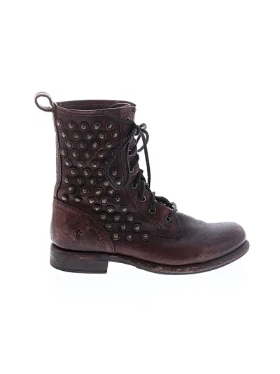 Pre-owned Frye Ankle Boots In Brown