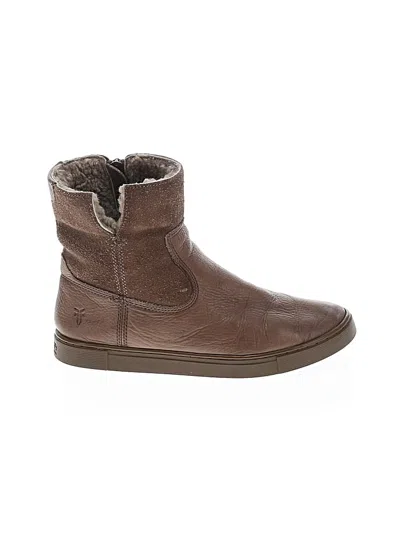 Pre-owned Frye Ankle Boots In Brown