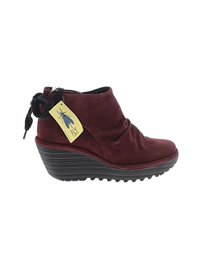 Frye Ankle Boots In Burgundy