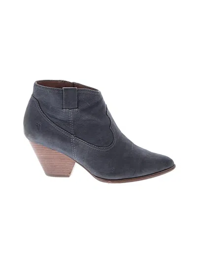 Pre-owned Frye Ankle Boots In Gray