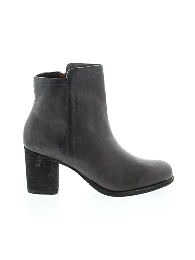 Pre-owned Frye Ankle Boots In Gray
