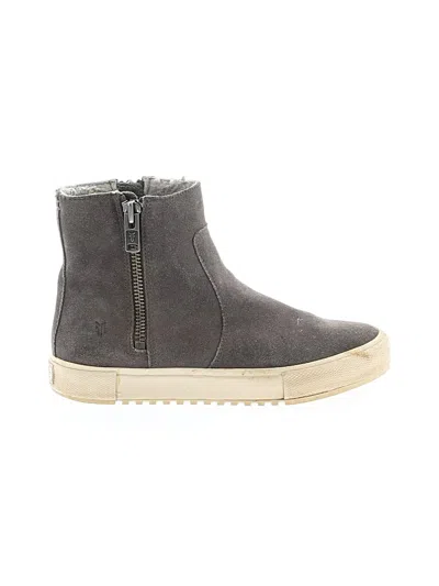 Pre-owned Frye Ankle Boots In Gray