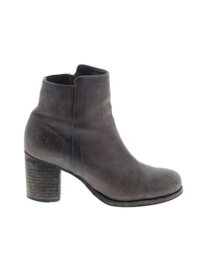 Pre-owned Frye Ankle Boots In Gray