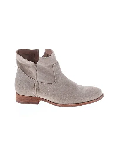 Pre-owned Frye Ankle Boots In Gray