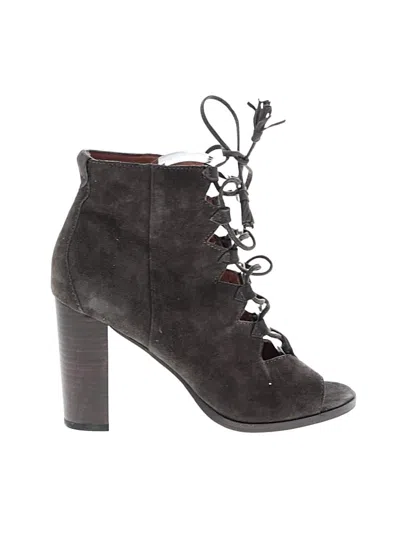 Pre-owned Frye Ankle Boots In Green