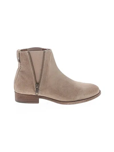 Pre-owned Frye Ankle Boots In Tan