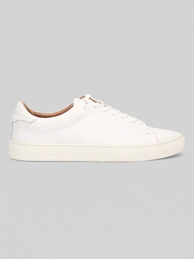 Frye Astor Low Lace Up Sneakers In White