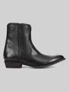 Frye Austin Inside Zip Plain Toe Boots In Black