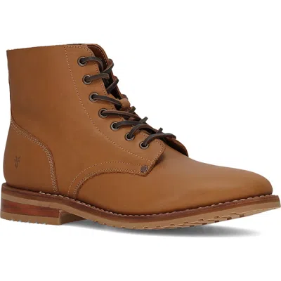 Frye Barrett Lace-up Boot In Brown