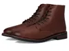 Frye Bowery Lace-up Leather Boot In Brown