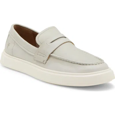 Frye Beau Leather Penny Loafer In White