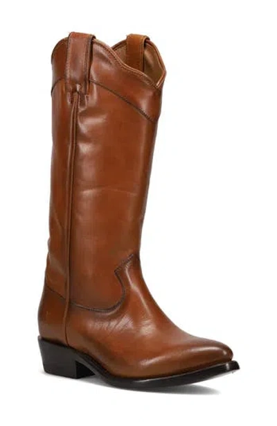 Frye Billy Daisy Knee High Western Boot In Brown