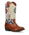 Frye Billy Western Boot In Caramel Southwest Print