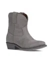 Frye Billy Western Bootie In Blue Ash - Suede Leather