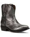 Frye Billy Short Leather Boot In Metallic