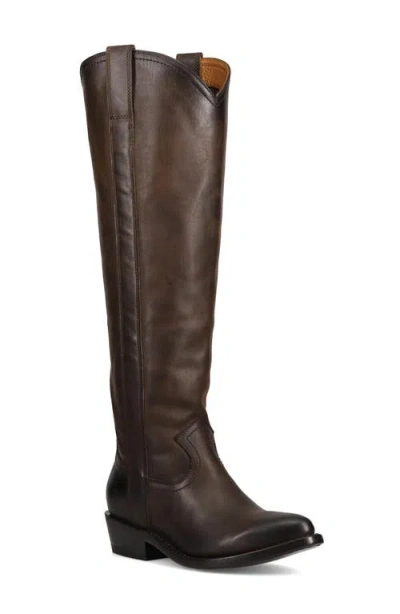 Frye Billy Softy Tall Western Boot In Brown