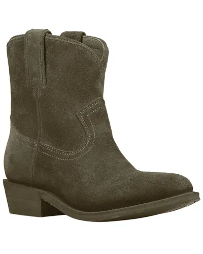 Frye Billy Suede Bootie In Green