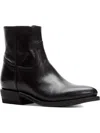 Frye Billy Womens Leather Block Heel Ankle Boots In Black