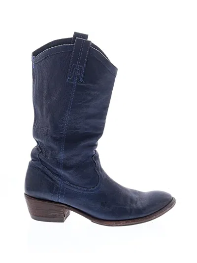 Pre-owned Frye Boots In Blue
