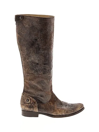 Pre-owned Frye Boots In Brown