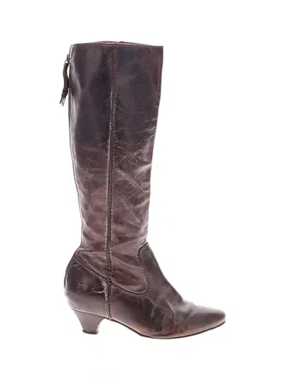 Pre-owned Frye Boots In Brown