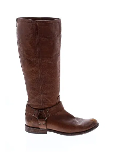 Pre-owned Frye Boots In Brown