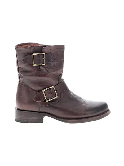 Pre-owned Frye Boots In Brown
