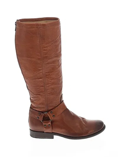 Pre-owned Frye Boots In Brown