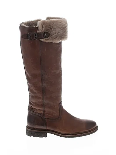 Pre-owned Frye Boots In Brown