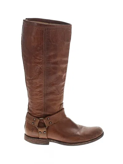 Pre-owned Frye Boots In Brown