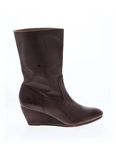 Pre-owned Frye Boots In Brown