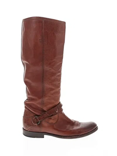 Pre-owned Frye Boots In Brown