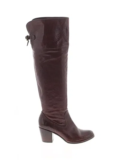Pre-owned Frye Boots In Burgundy