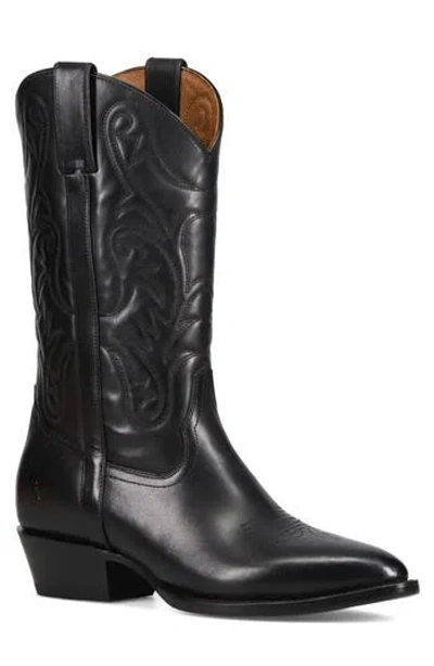 Frye Bruce Western Boot In Black